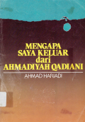 Mengapa Saya Keluar dari Ahmadiyah Qadiani