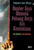 Sumber Daya Manusia Peluang Kerja dan Kemiskinan