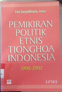 Pemikiran Politik Etnis Tionghoa Indonesia